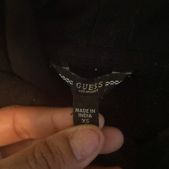 Guess embroidered crochet Crop hoodie - Picture 3 of 4